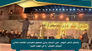 بشكل خاص اليوم.. علي الحجار يحيي جمهور مهرجان القلعة بأغاني “تجيش نعيش” و”في هويد الليل”
